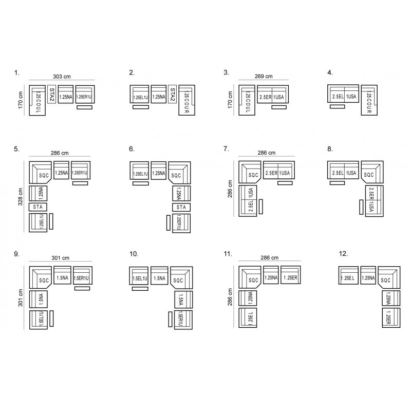 Marcus Power Recliner Fabric L Shape